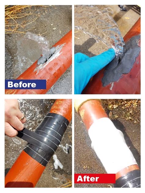 pvc pipe leak repair tape|How To Repair PVC Pipe Leak At Joint [4 Proven。